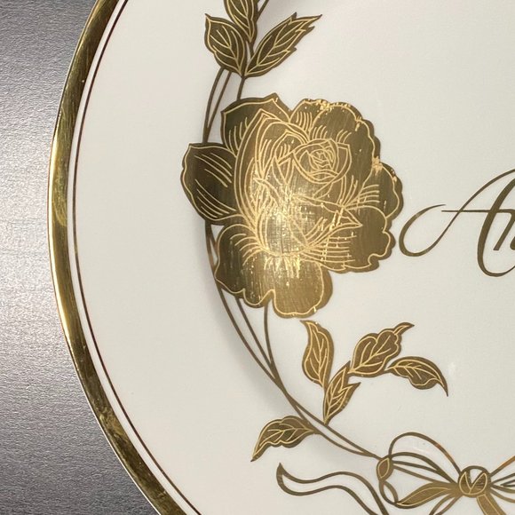 Vintage Chattilon - Fine Porcelain - 50th Anniversary Plate - Norcrest - Picture 6 of 11